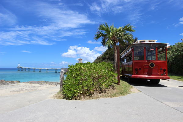 ブセナ海中公園の無料シャトルバス