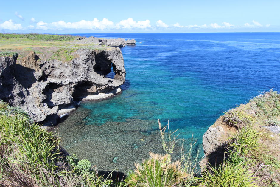 象に似た岩が見えるところから撮影
